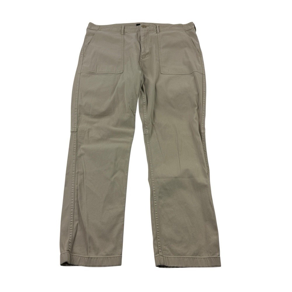 Vince Beige Flat Front Chino Pants Cotton Elastane Men's 38x30